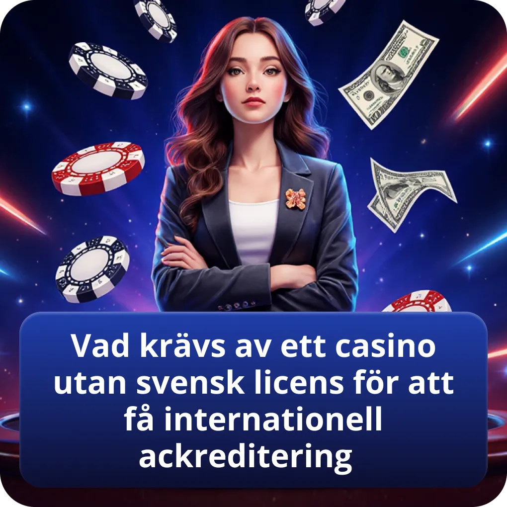 Vad krävs av ett casino utan svensk licens för att få internationell ackreditering